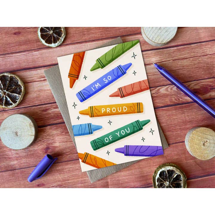 Proud of You Card for wholesale by Clare Lewis Illustration