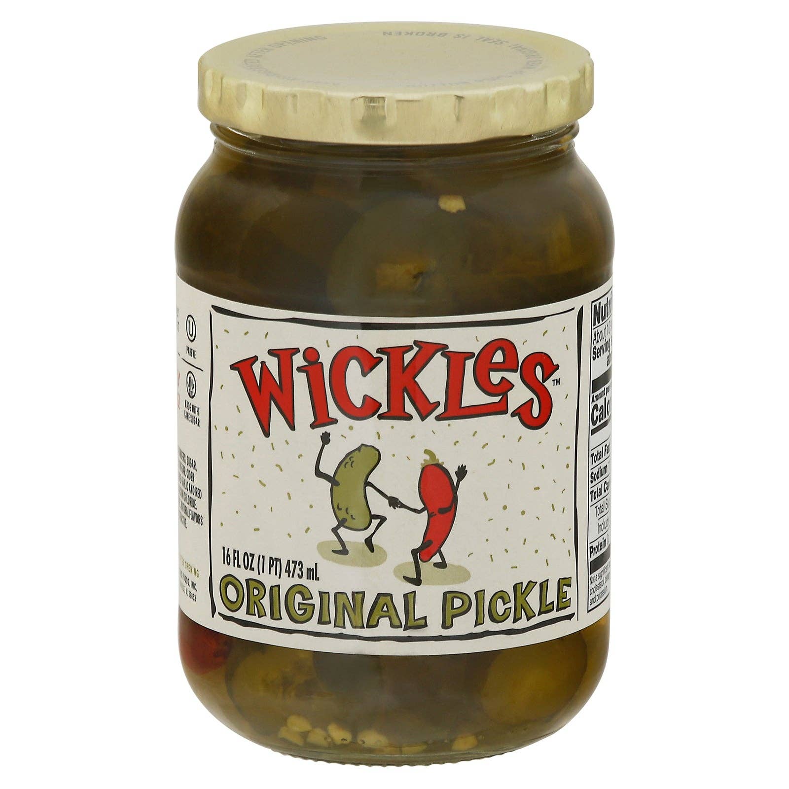 Everyday Supply Co - Wholesale Pickled Vegetables - Wickles - Pickles - Original Chips - Case Of 6 - 16 Fl Oz.0