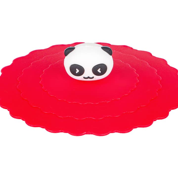 Urban Tokyo - Wholesale Drink Lids - Panda Red Silicone Mug Lid (6/24/480)