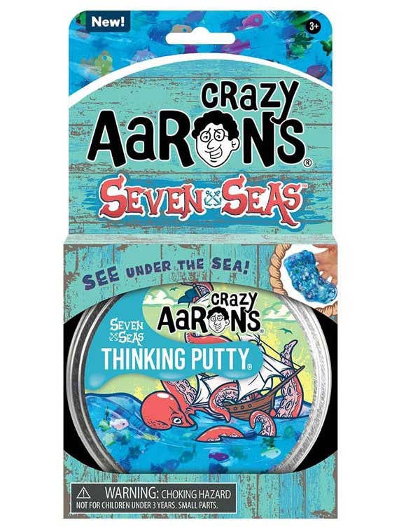Seven Seas - Full Size 4" Thinking Putty Tin for wholesale by Crazy Aaron's