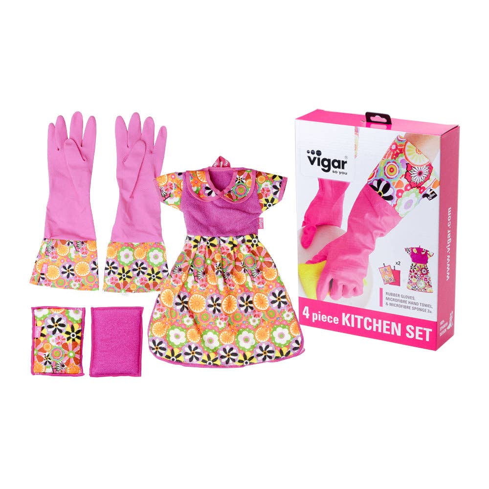 KEY Company – wholesale Cleaning cloth – Vigar Kitchen Cleaning Accessories Set (KT022692) Orange0