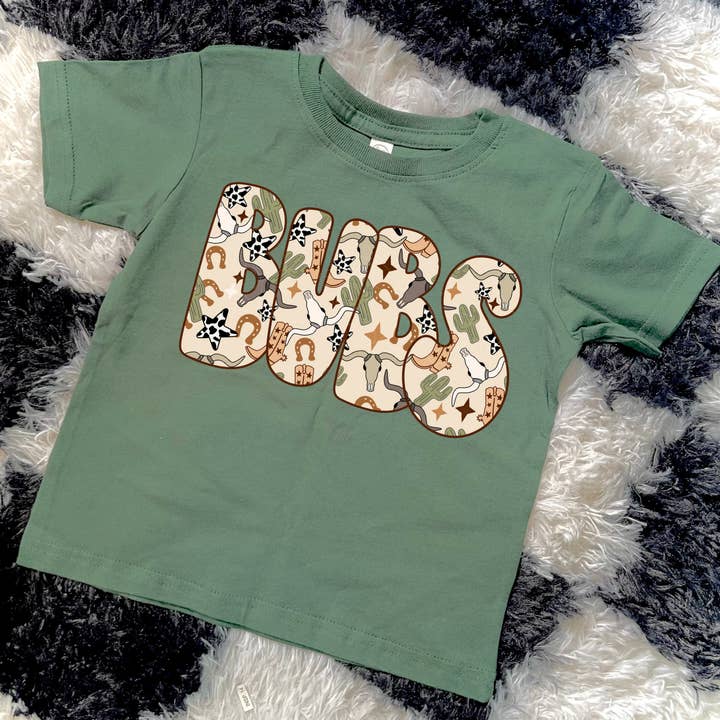 Camiseta occidental de Bubs para venta al por mayor de SDTINYTEES