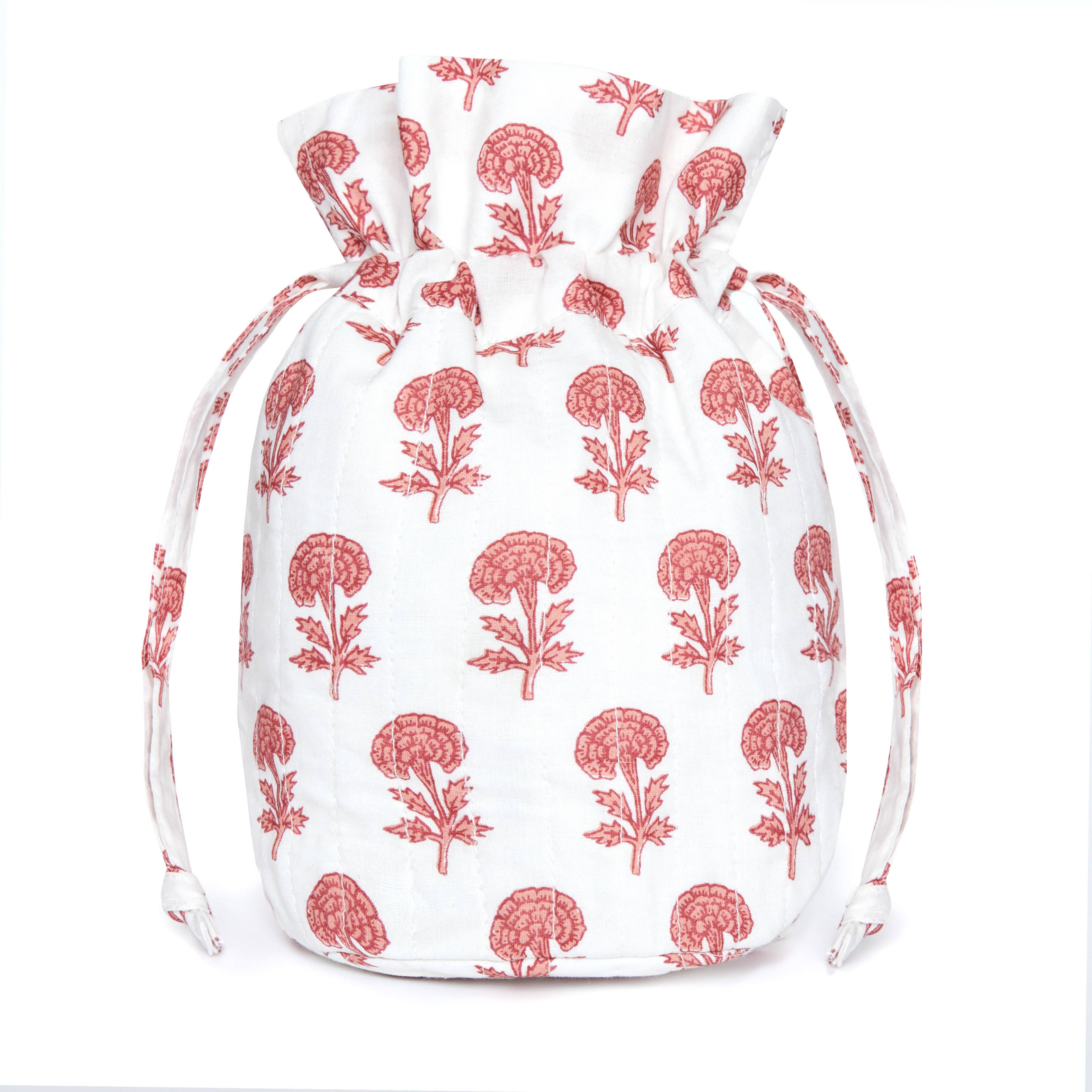 Maison Marigold - Wholesale Drawstring Bag - Women's - St. Barts Pink Travel Bags, Set of 34