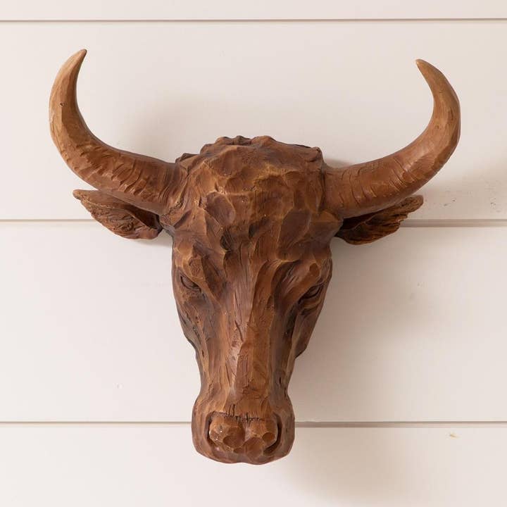 Rustieke stierkophouder (PC) voor wholesale door Audrey's Home & Gift