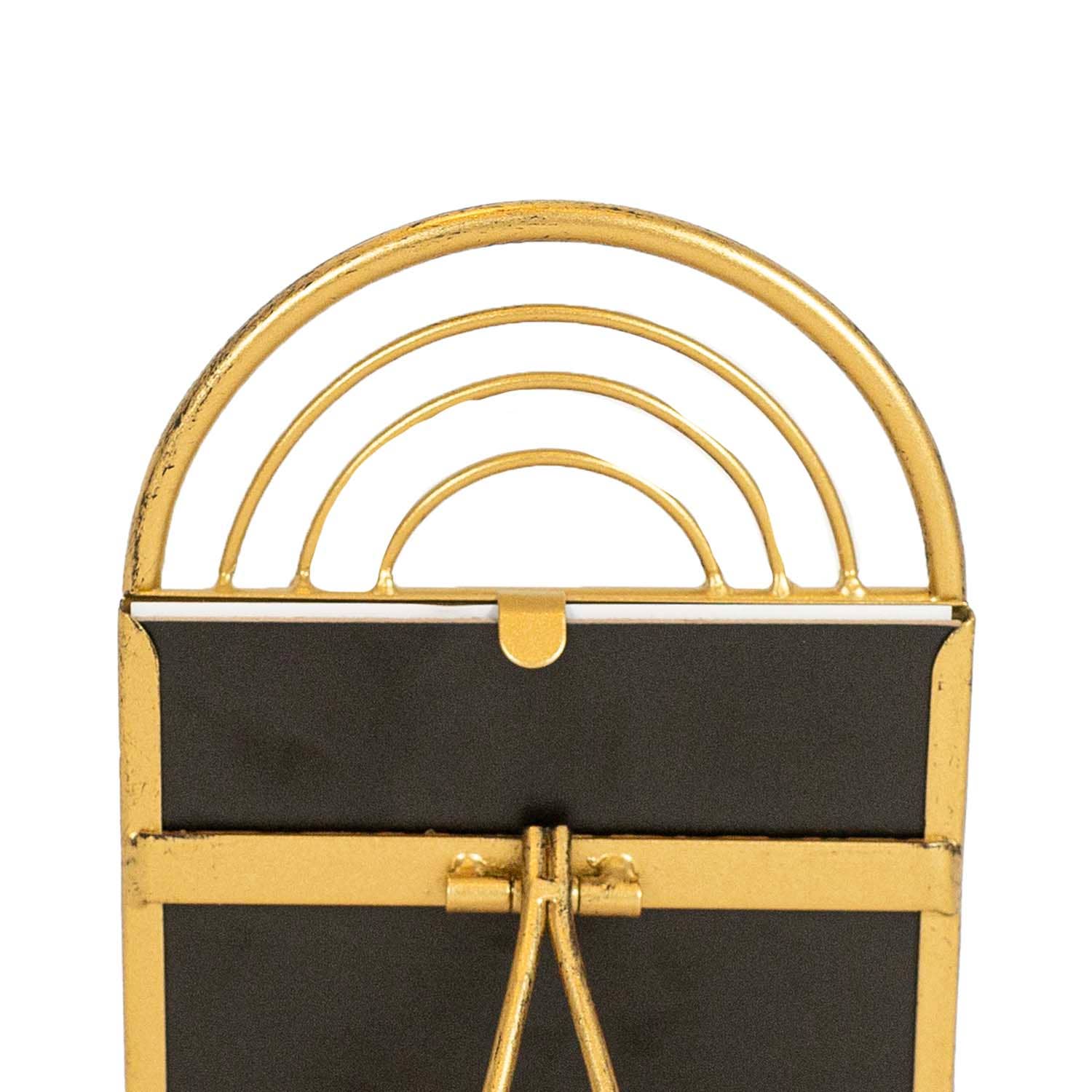 Foreside Home & Garden - Wholesale Picture Frame - Faye 5x7 Photo Brass Arched Picture Frame Metal5