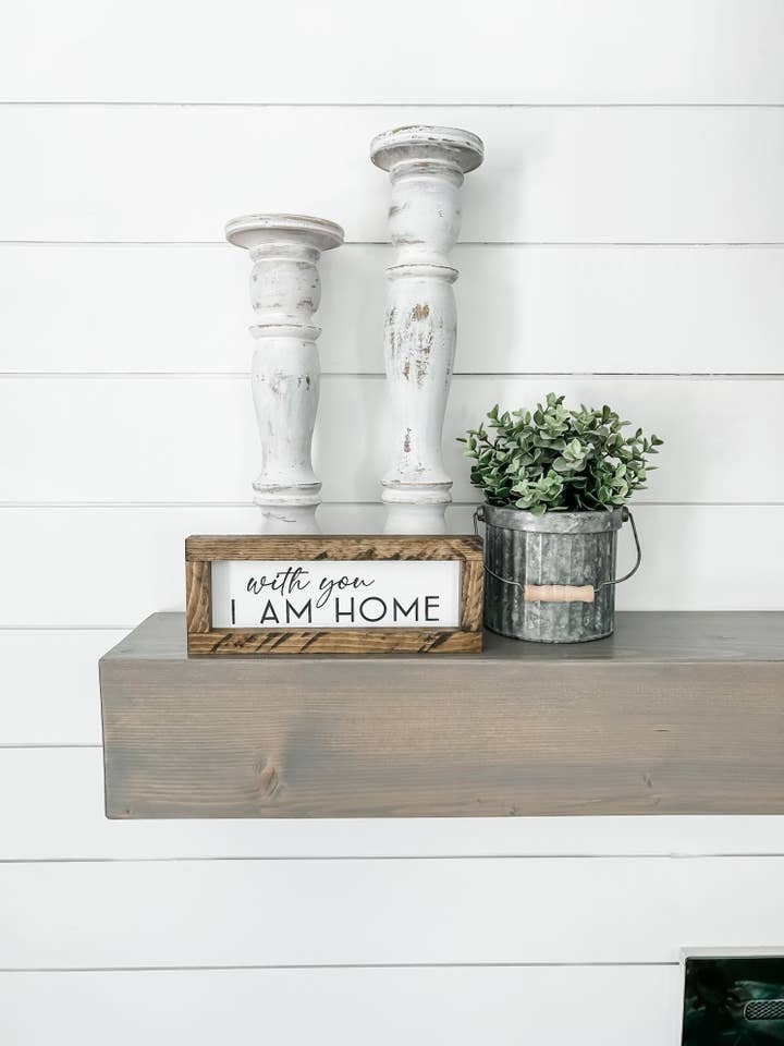 Avec toi, je suis à la maison pour la vente par Wooden Arrow Designs