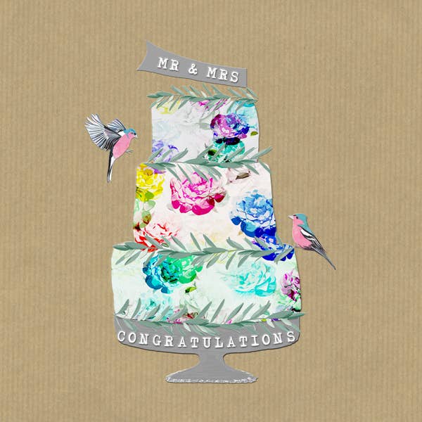 HN004 ... Wedding Card (Mr & Mrs) for wholesale by Sally Scaffardi Design