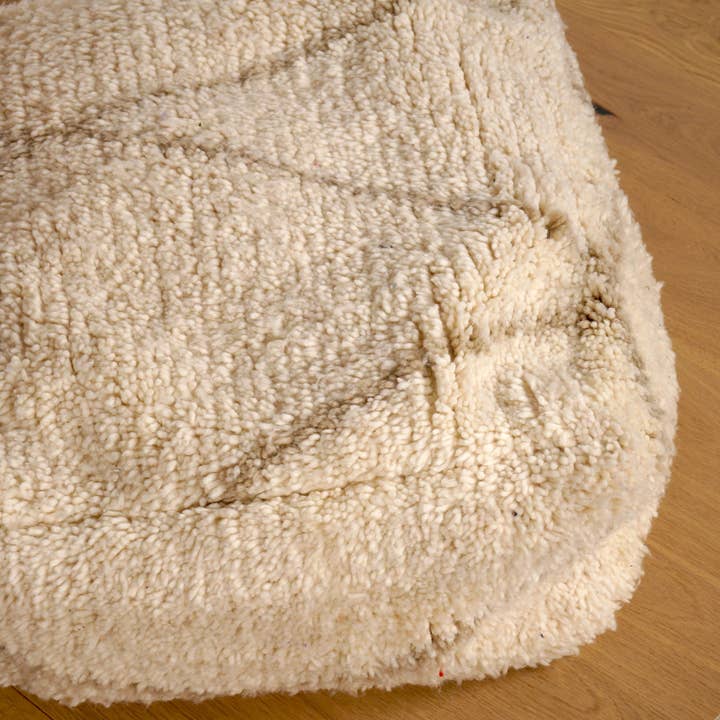 Bohome Living - Wholesale Pouf - Béni Ouarain Pouf - Geometric Beige3