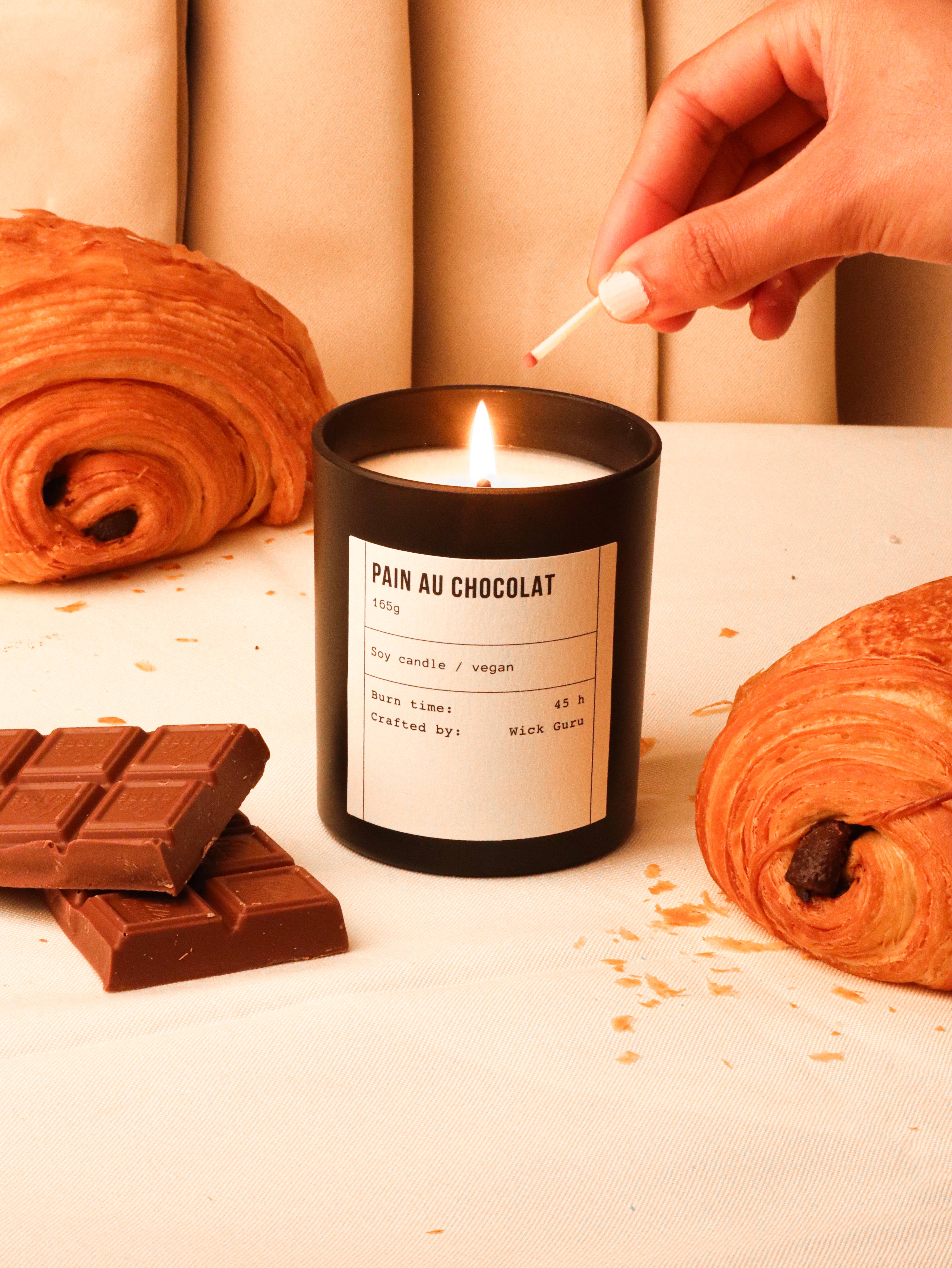 Wick Guru - Wholesale Jar/Filled Candle - Pain Au Chocolat Candle | Gift for Fiancé | Chocolate Gift2