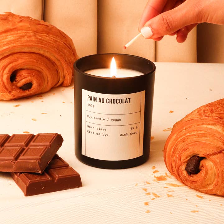 Wick Guru - Wholesale Jar/Filled Candle - Pain Au Chocolat Candle | Gift for Fiancé | Chocolate Gift2