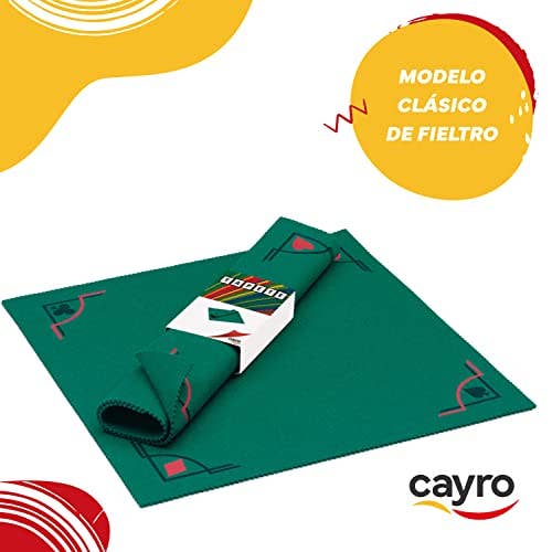 Cayro - Venta al por mayor Juegos de cartas - Tapete De Fieltro50X50 Cmaccesorio Póker, Cartas O Dados