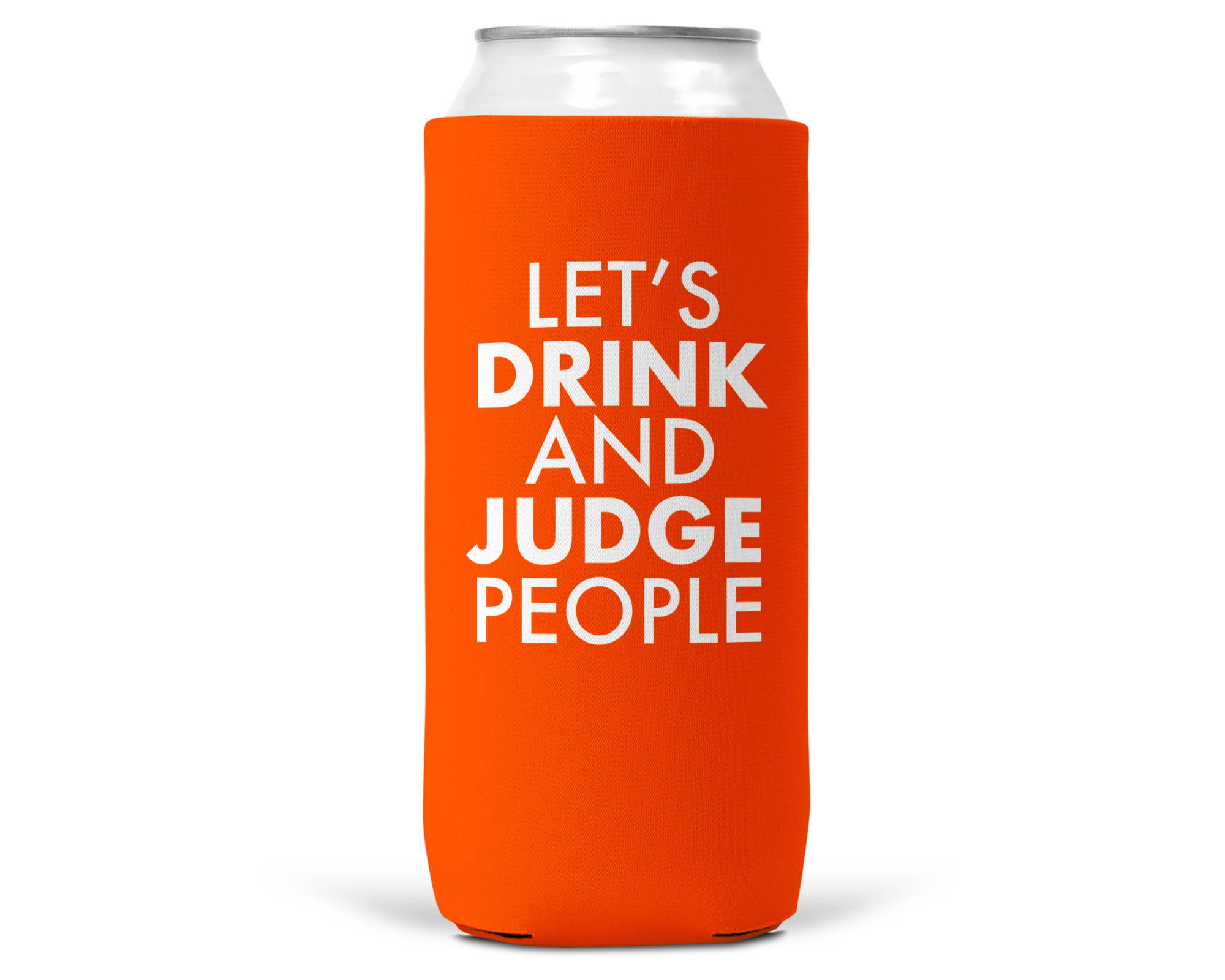 Wi-Wear - Wholesale Drink Huggers & Koozies - Let's Drink and Ju SLIM CAN Coozie/Cooler for 12oz Slim Cans4