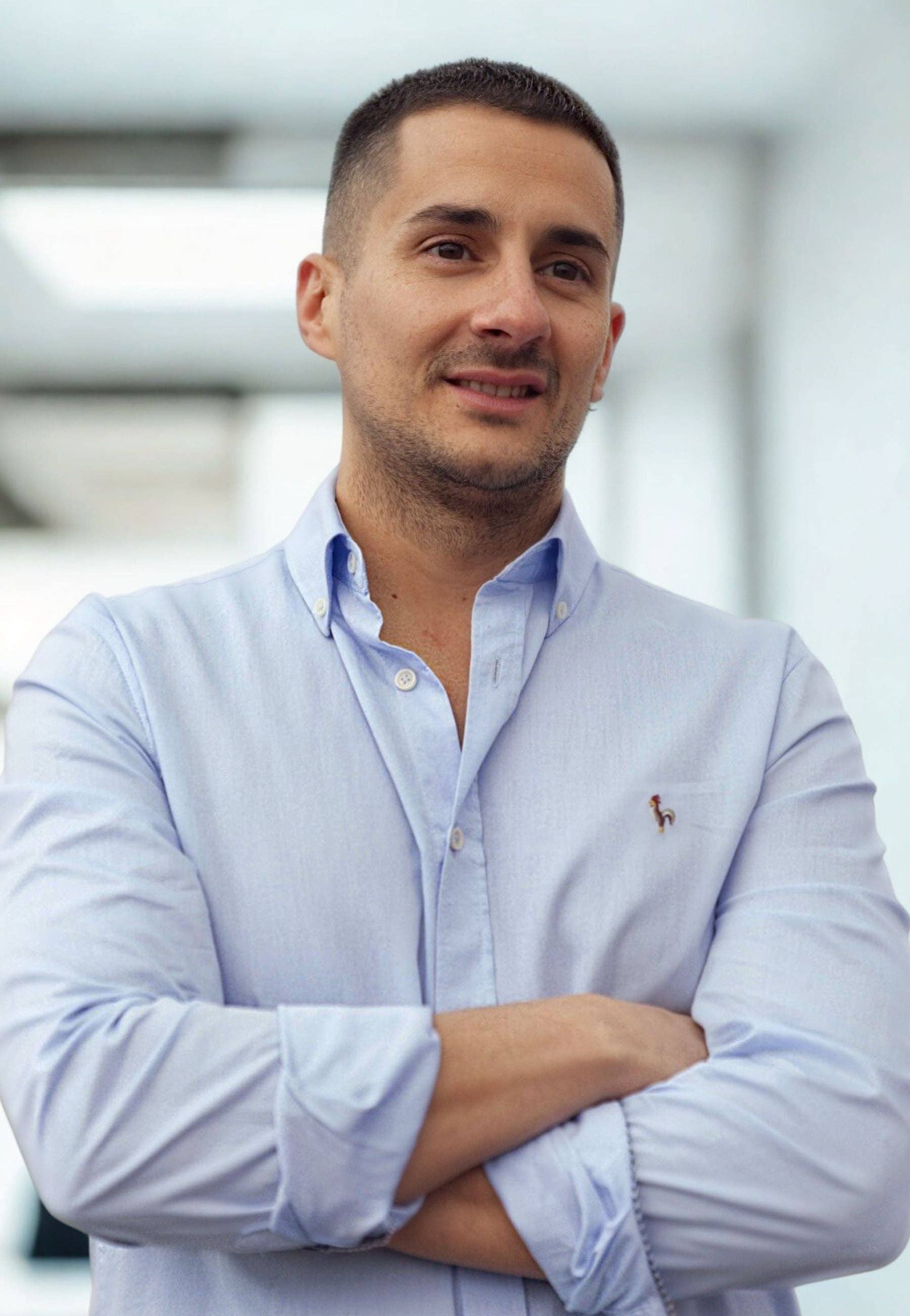 Patadegayo - Venta al por mayor Camisa con botones - Hombre - Camisa oxford lavado celeste1