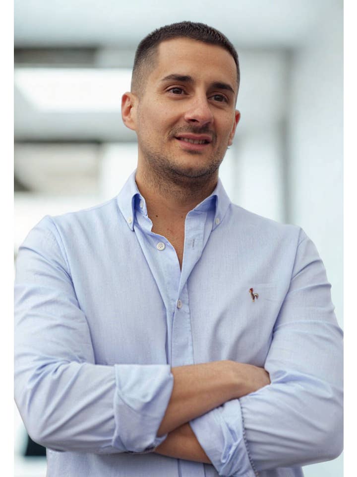 Patadegayo - Venta al por mayor Camisa con botones - Hombre - Camisa oxford lavado celeste1