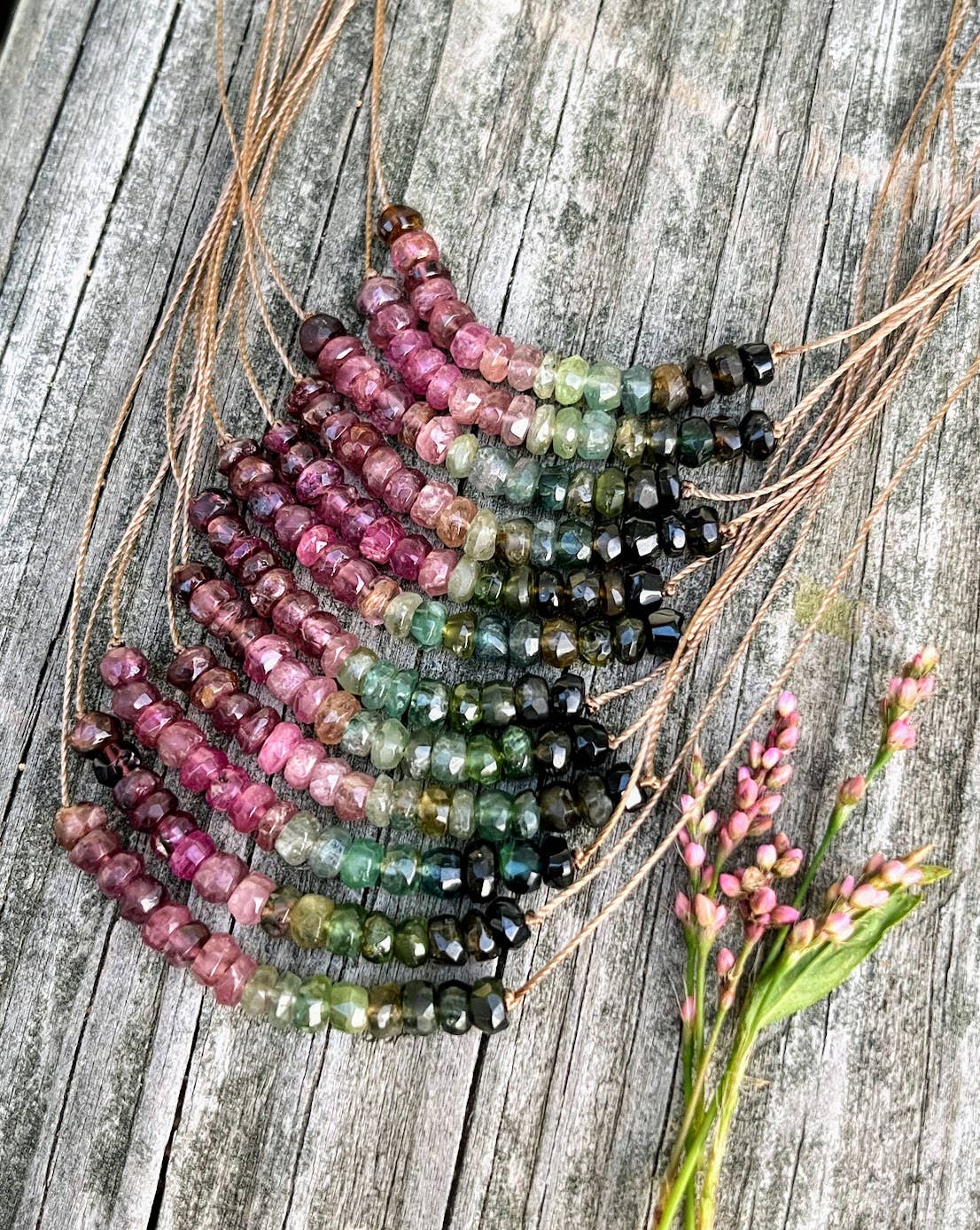 Merelani Designs - Wholesale Beaded/Pearl Necklace - Watermelon Tourmaline Necklace9