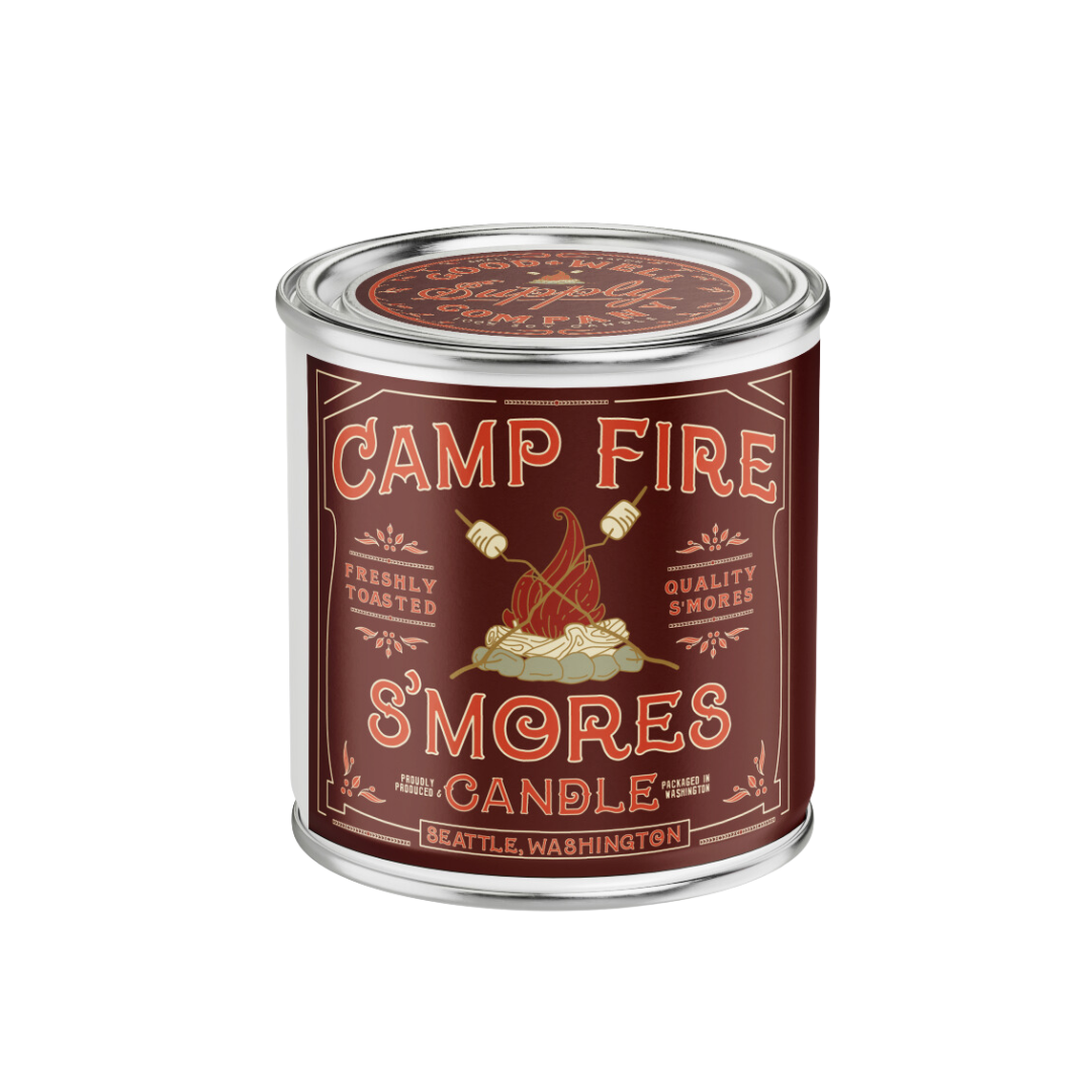Good & Well Supply Co. - Wholesale Jar/Filled Candle - Campfire S'mores Candle 0