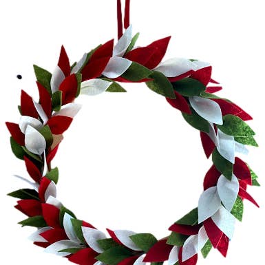 Felt Wreath With Twisted Twig Frame for wholesale by HDIF-USA