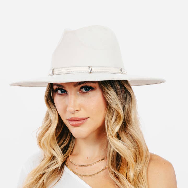 Wide Brim Fedora Fashion Hat for wholesale by The Looks by Fame Accessories