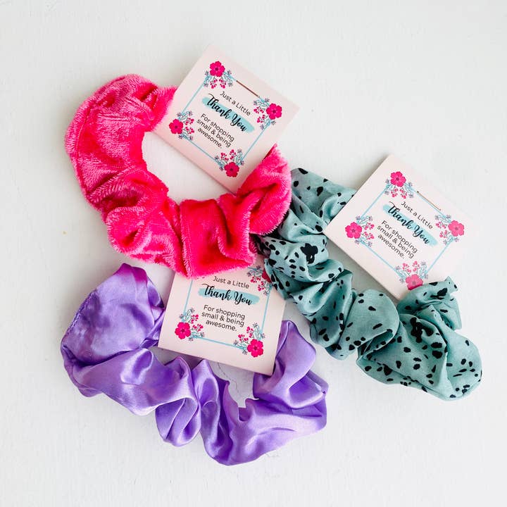 Tiny Gift Society - Wholesale Scrunchie - Women's - Thank You Scrunchies | Customer Appreciation Gift1