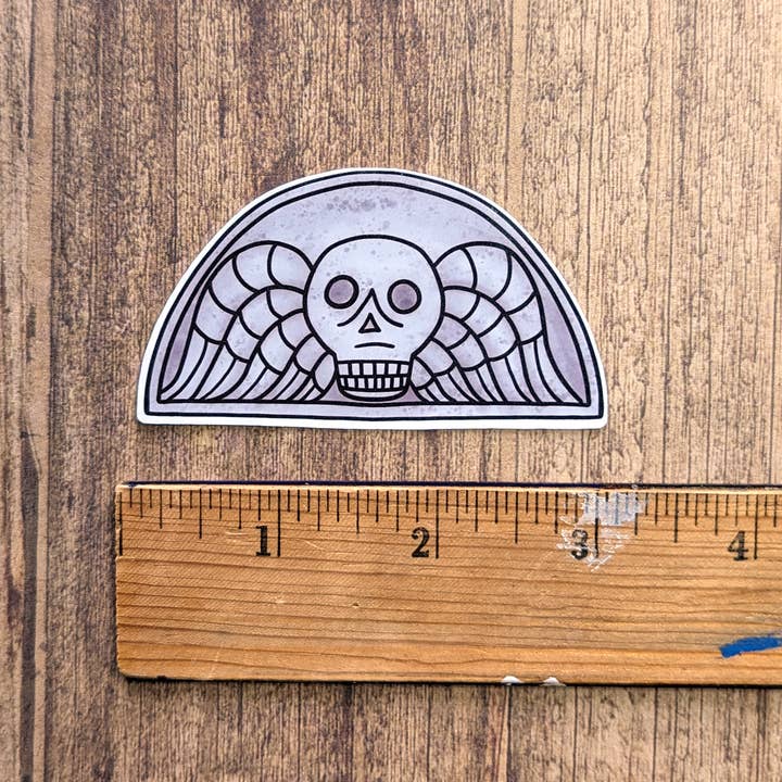 Proper Wolf - Wholesale Sticker - Deaths Head Memento Mori Vinyl Sticker Decal1