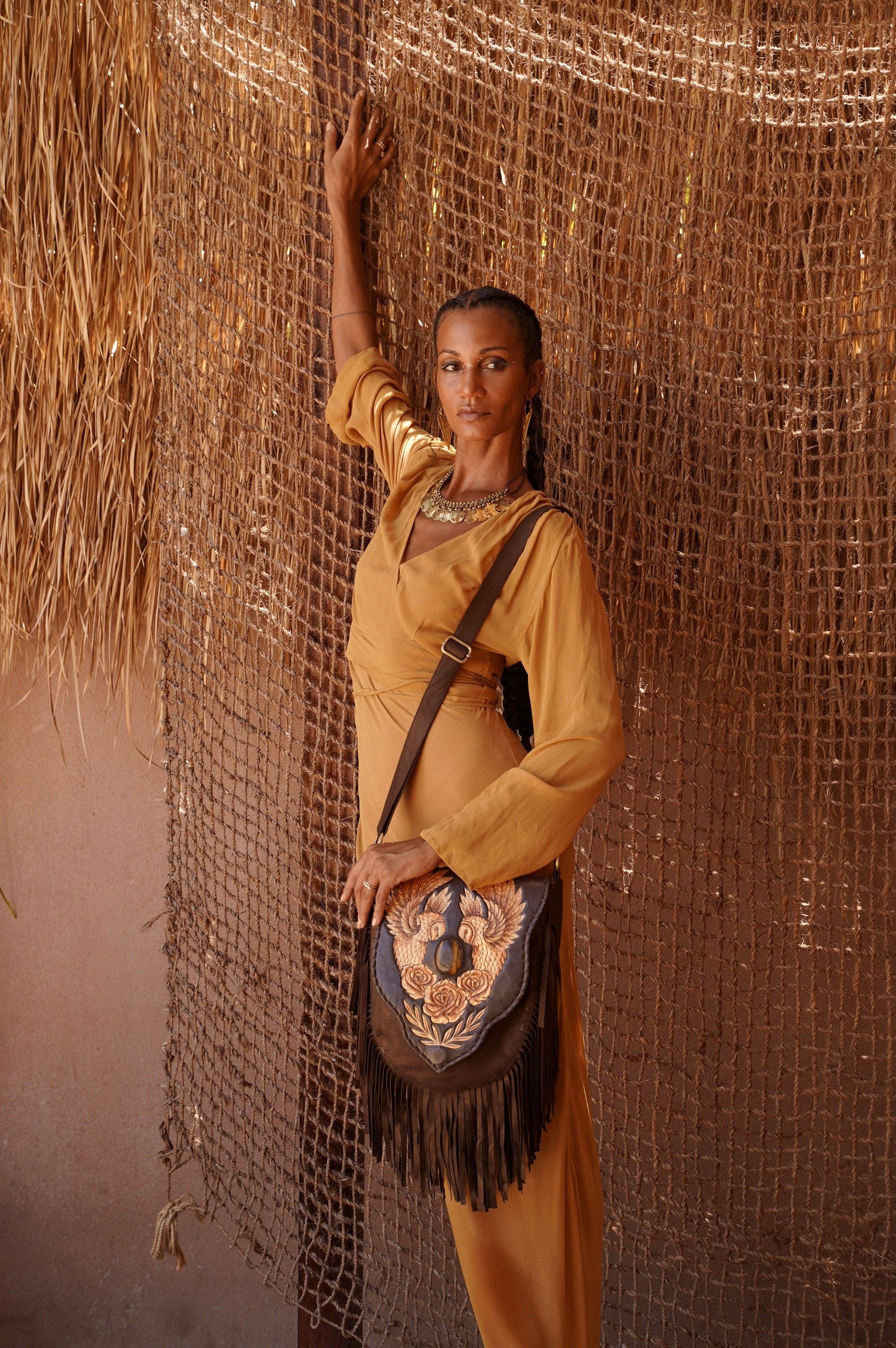 Benny Owl Rose Bag Metallic Brown/Gold for wholesale on Faire5