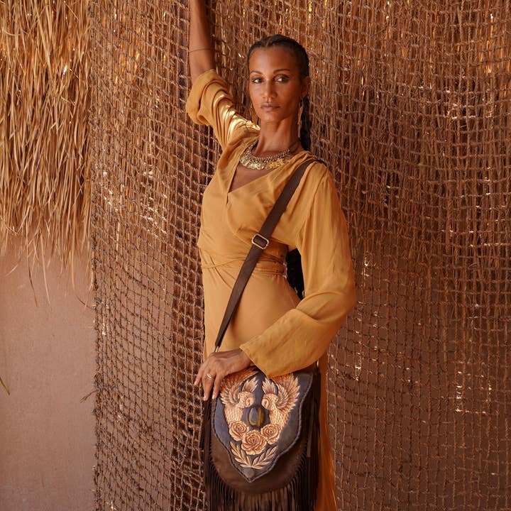 Benny Owl Rose Bag Metallic Brown/Gold for wholesale on Faire5