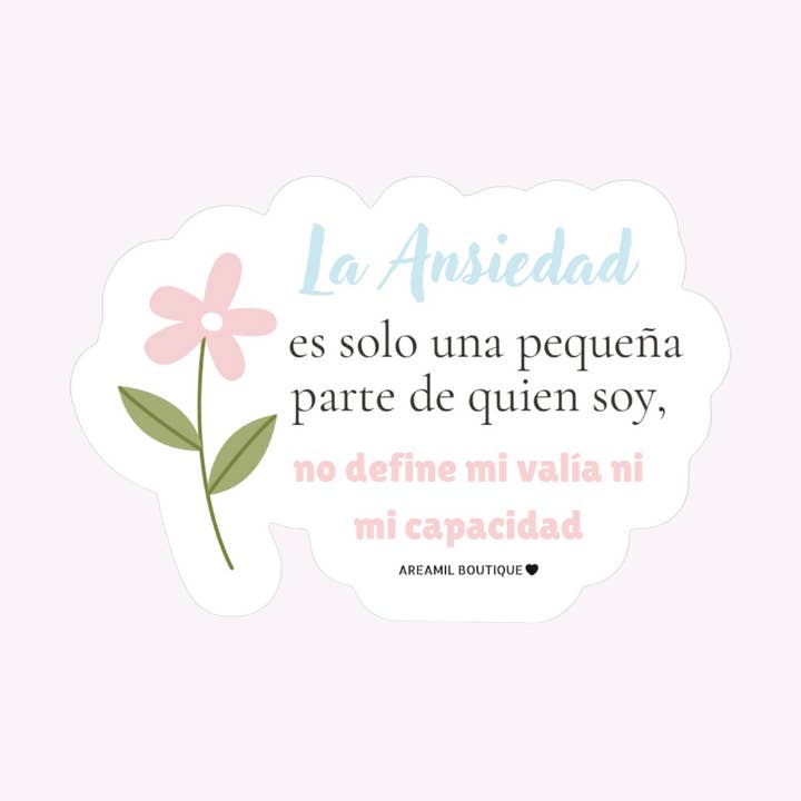 LA ANSIEDAD Sticker for wholesale by Areamil Boutique .Accessories.