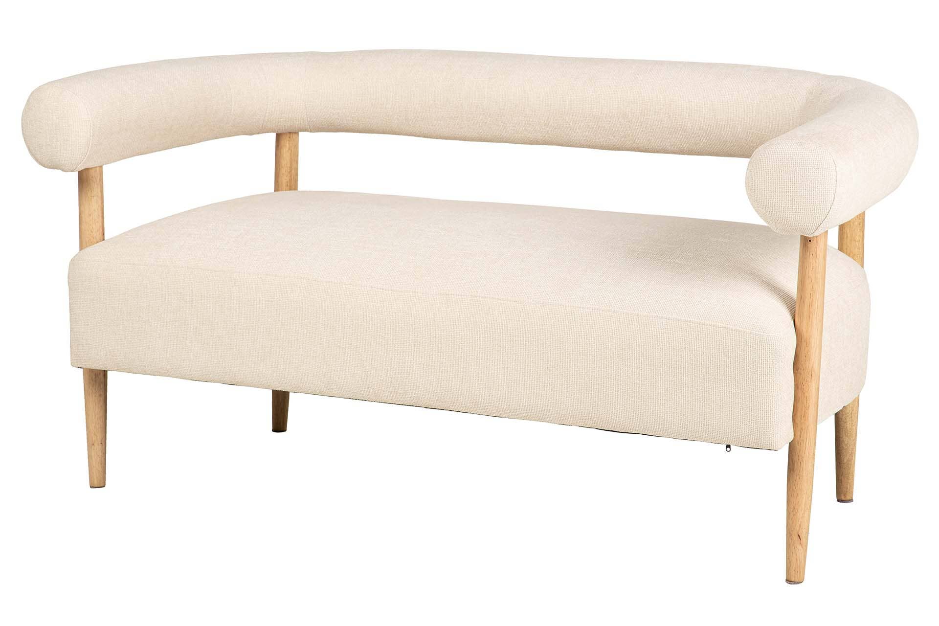 Garpe Interiores - Wholesale Sofa - White Chenille Sofa 143x67x70cm1