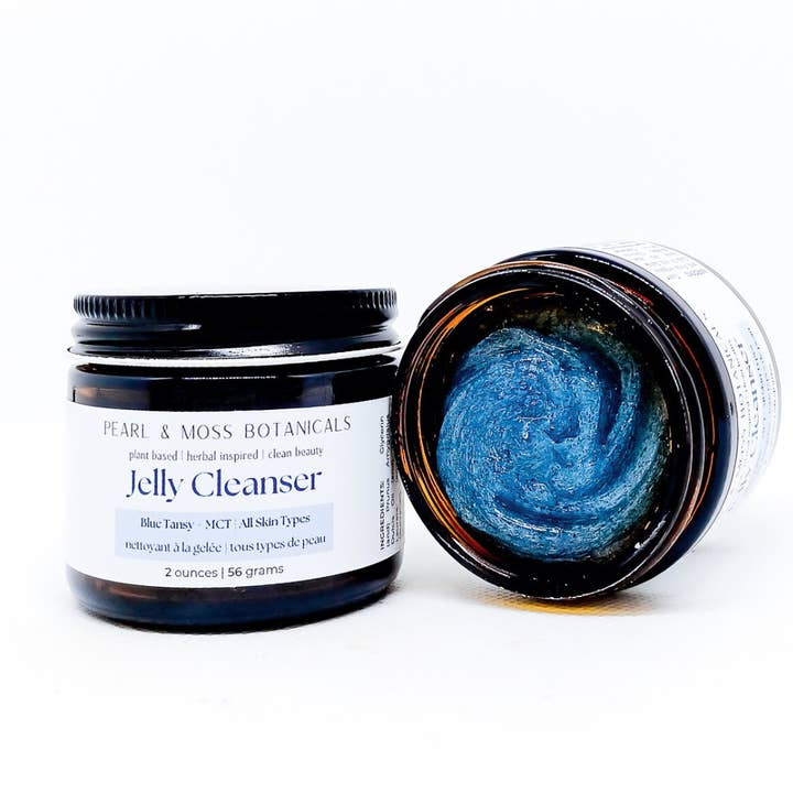 Pearl & Moss Botanicals Inc. - Wholesale Facial cleanser - Jelly Cleanser: Blue Tansy + MCT1