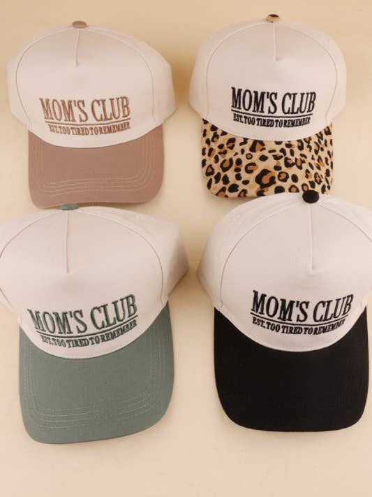 Cappello in Cotone Canvas Bicolore del Club delle Mamme per la vendita all'ingrosso da parte di Vanilla Monkey