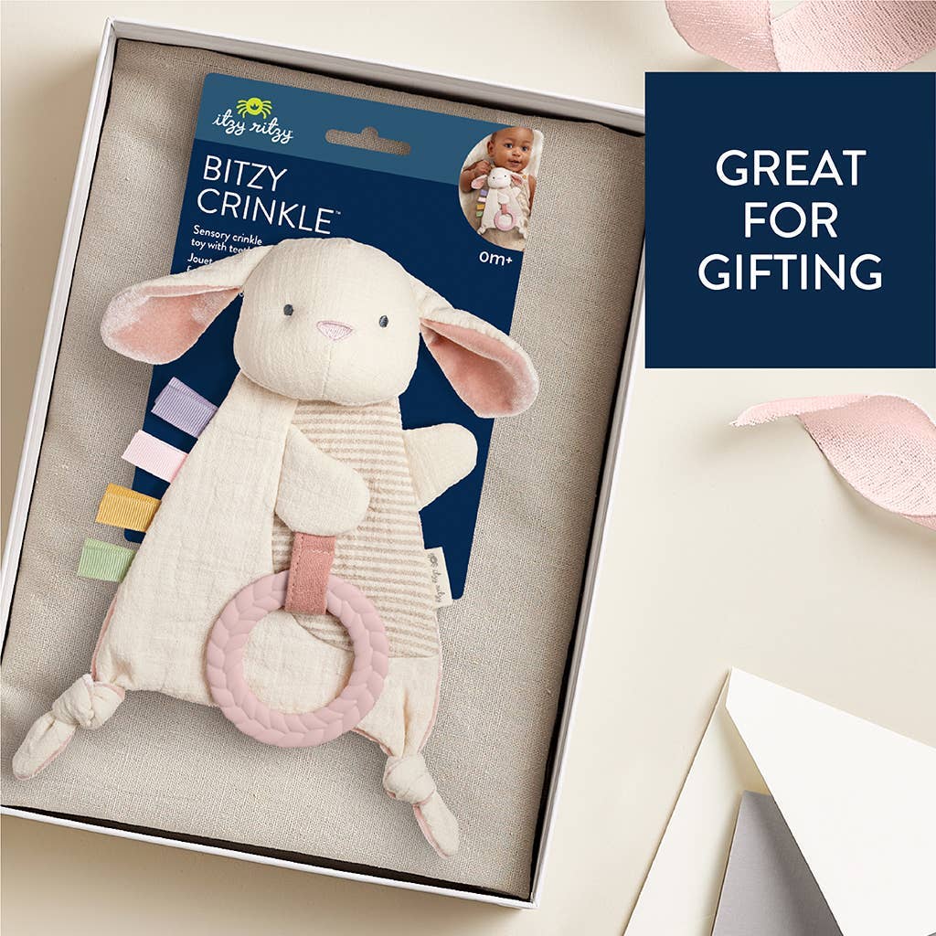 Itzy Ritzy Canada - Wholesale Crinkle Tag Toy - Baby - Bitzy Crinkle™ Sensory Toy With Teether10