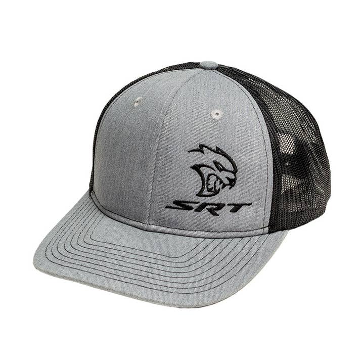 Sombrero - Dodge SRT Hellcat SnapBack Trucker (gris jaspeado/negro) para venta al por mayor de Detroit Shirt Co.