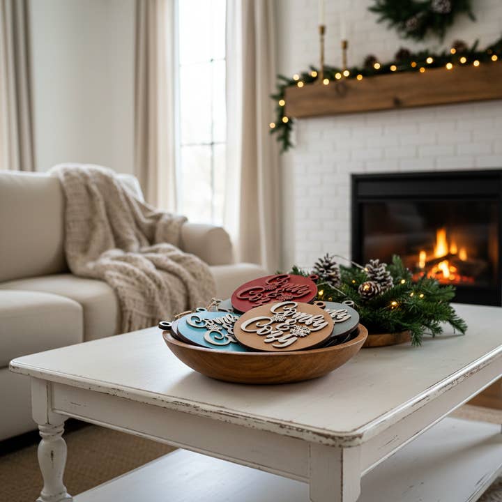 Gia Roma - Wholesale Christmas decoration - Christmas Ornaments Handmade Wood Slices| Multiple Colors31