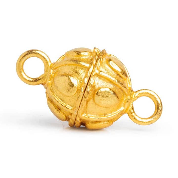 10mm 22kt Verguld Peerontwerp Magnetische Sluiting 1 Stuk voor wholesale door The Bead Traders