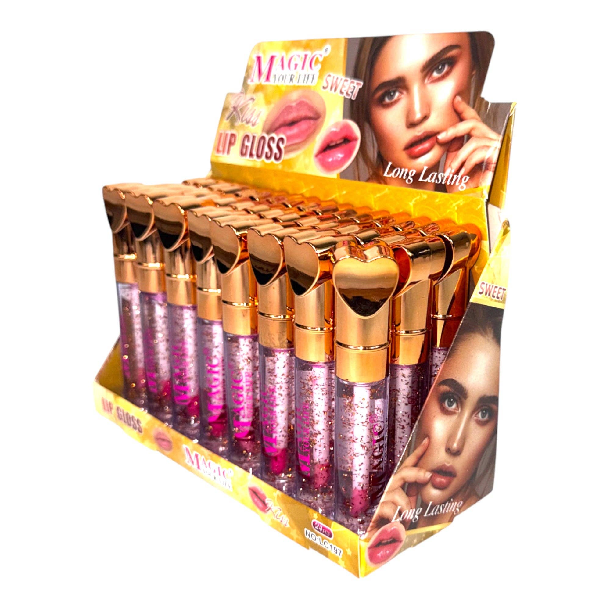 ASSORTI Magic Your Life Heart Lipgloss LC197. (24ST) voor groothandel op Faire12