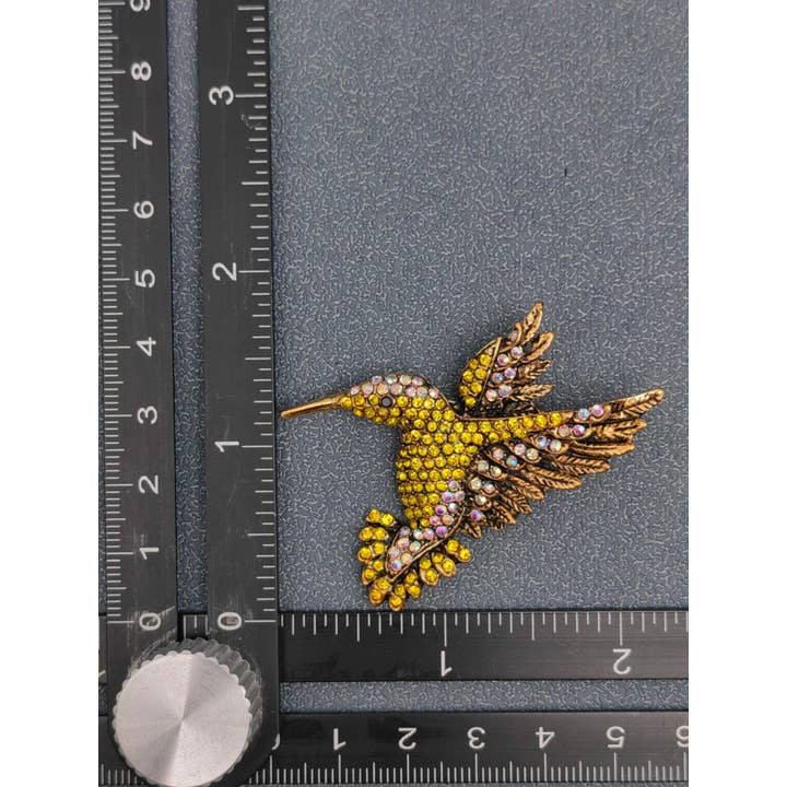 Mio Queena - Wholesale Brooch - Multi-color Rhinestone Hummingbird Brooch7