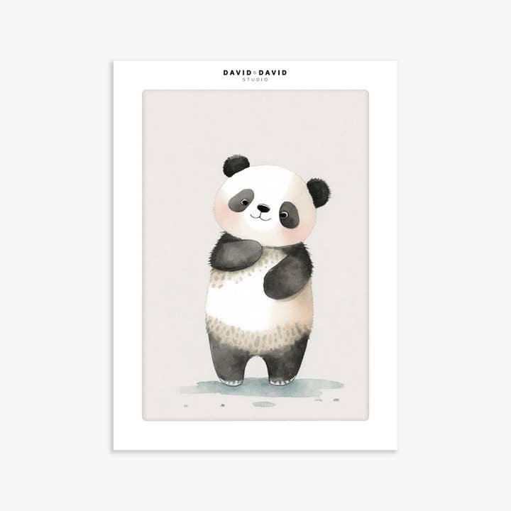 David & David Studio - Wholesale Art Print - POSTER 18X25-Baby Panda1