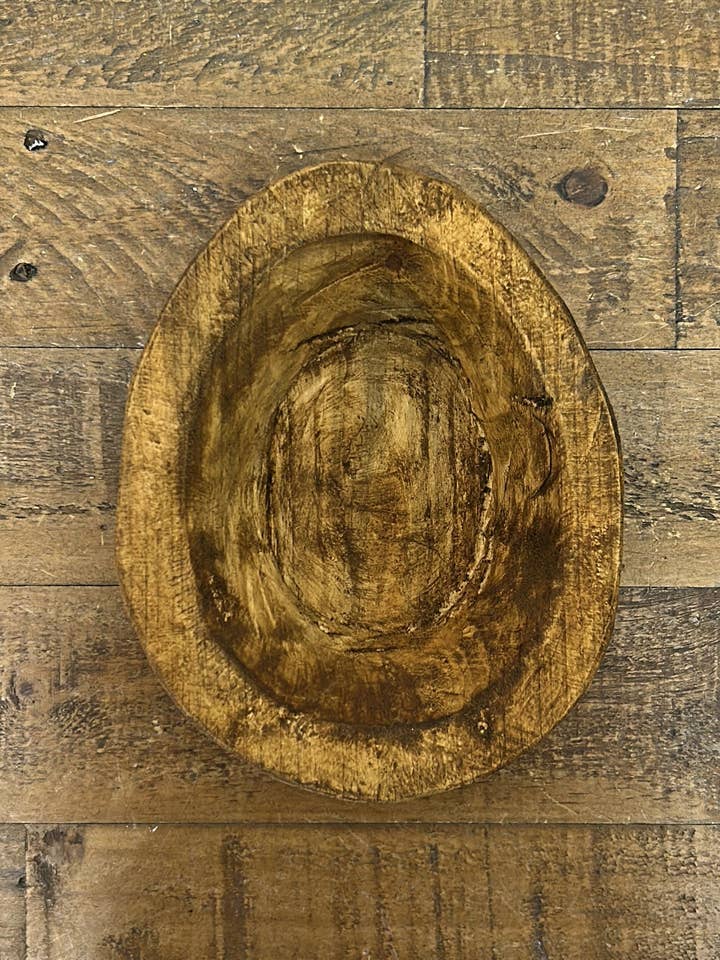 Äggformad deg skål, naturliga, handgjorda, bondgård dekor #B för wholesale av Rustic Farm