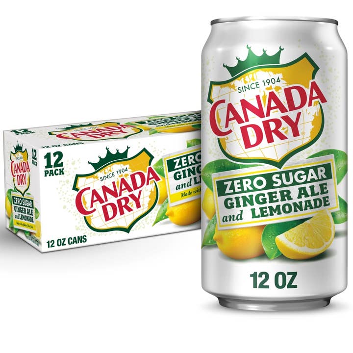L&F Universal Goods - Wholesale Soda/Carbonated Drink - Canada Dry Ginger Ale & Lemonade Zero Sugar - 2/12/12OZ