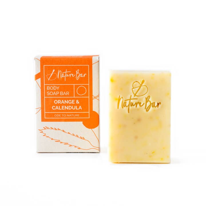 Orange & Calendula | tvålstång | vegan | handgjord för wholesale av Nature Bar