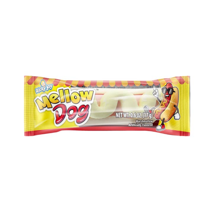 I Got Your Candy - Wholesale Marshmallow - Ricky Joy Hot Dog Mellow Peg Bag 78g - 18ct1