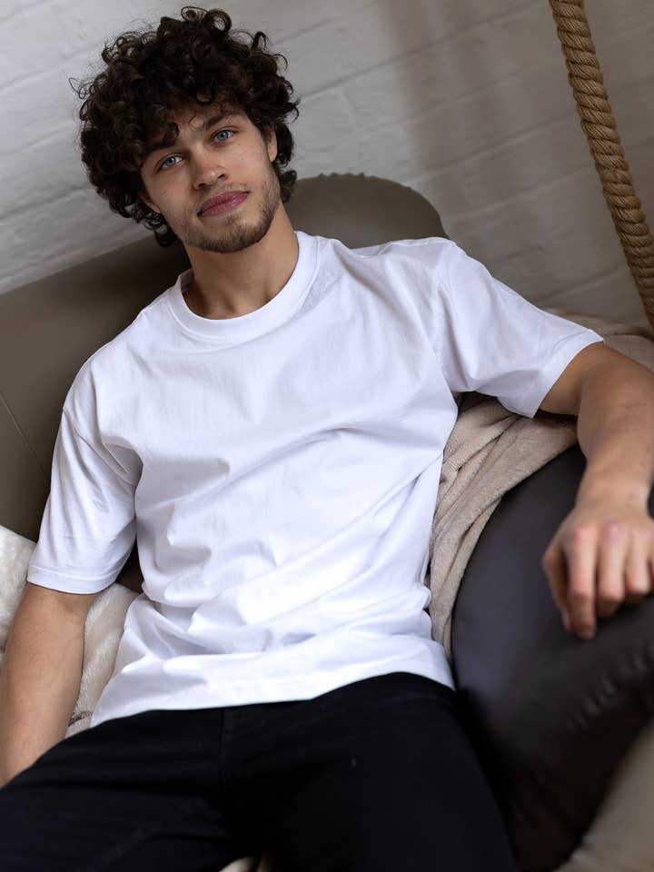 Twisted Saint - Wholesale T-Shirt - Men's - Twisted Saint Men's Basic Oversized T-Shirt