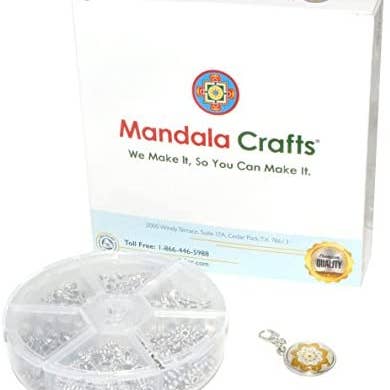 Mandala Crafts - Wholesale Beads - Tibetan Metal Charm Spacer Beads, 6-7mm, Antique Silver1