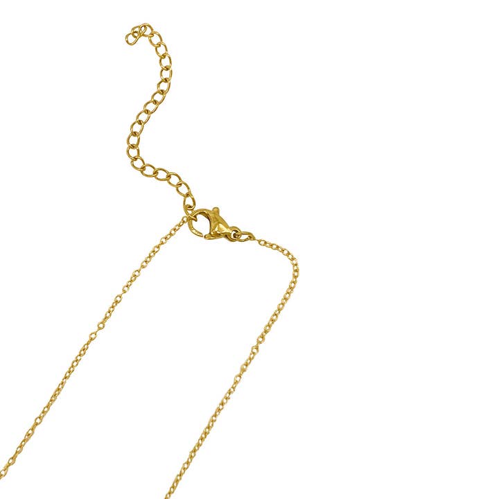 Adornia – wholesale Pendant/charm necklace – Cursive Sister Necklace gold