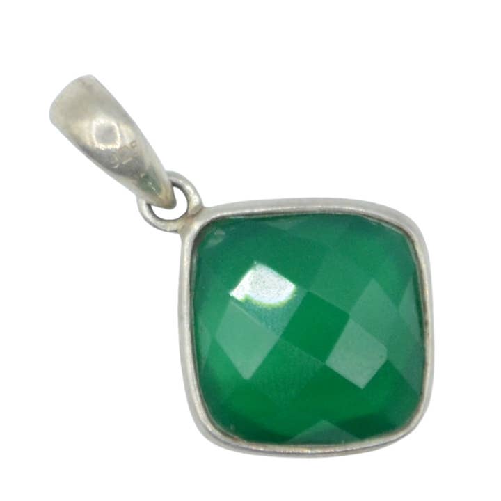 Colgante de plata Simply Onyx para venta al por mayor de Didi Bahini Fair Trade