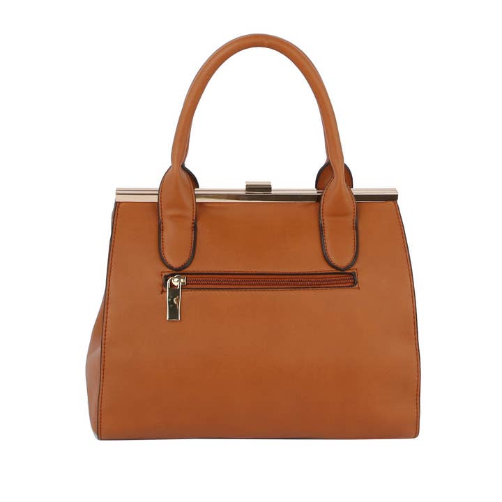 Handbag Factory Corp – wholesale Bärkasse - Dam – Handväska och axelremsväska 2 i 1 med guldfärgade detaljer2