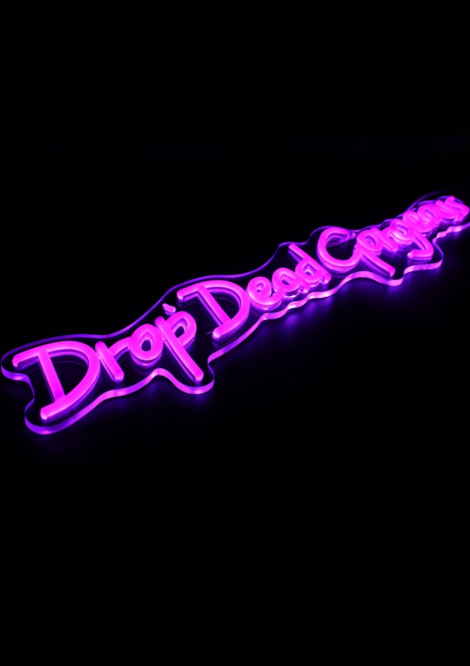 Amber Bright Creations – wholesale Neon sign – Drop Dead Gorgeous LED Neon Wall Sign6