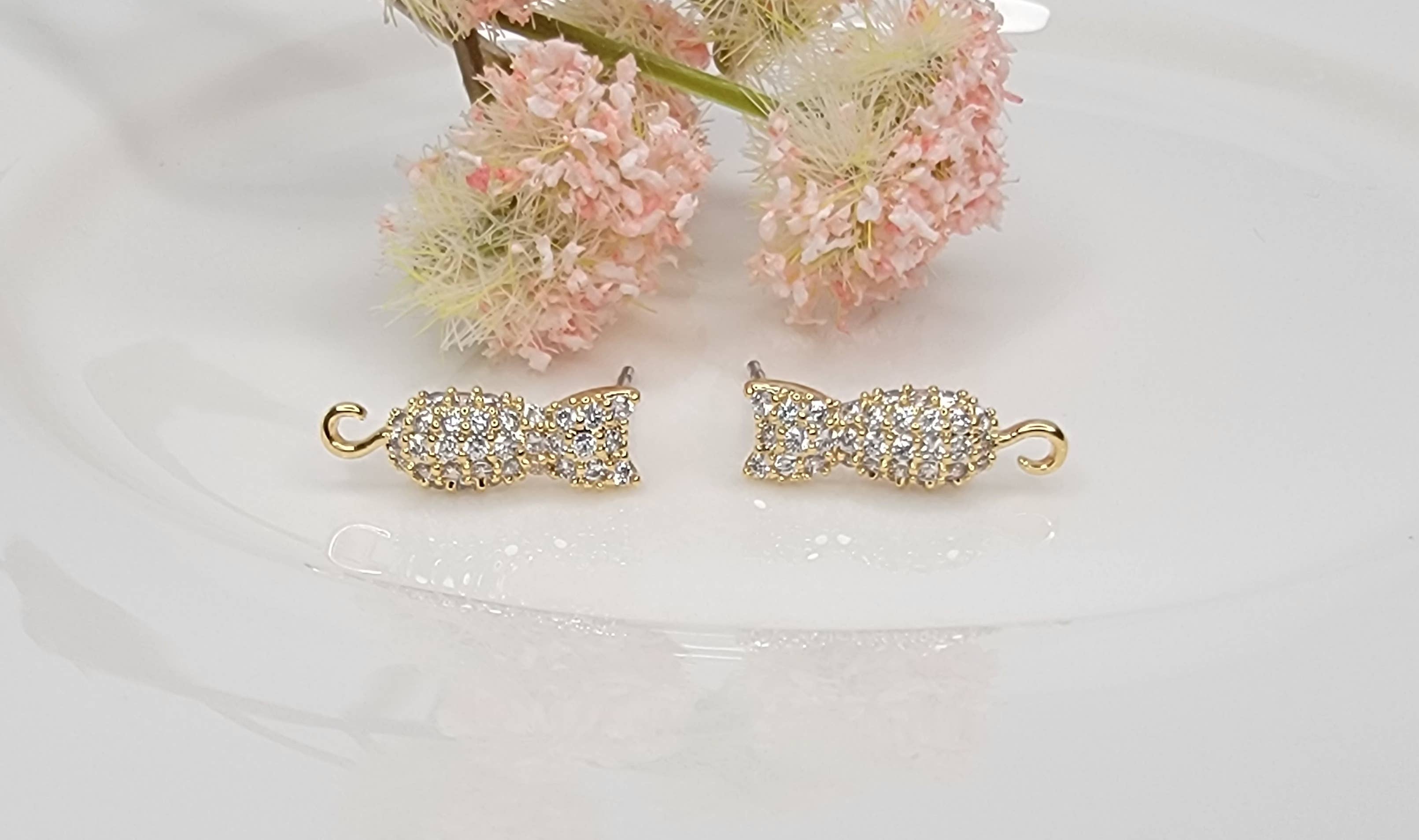 BETTYOH INC - Venta al por mayor Pendientes colgantes - PENDIENTES CON FORMA DE POSTE CON FORMA DE GATO1