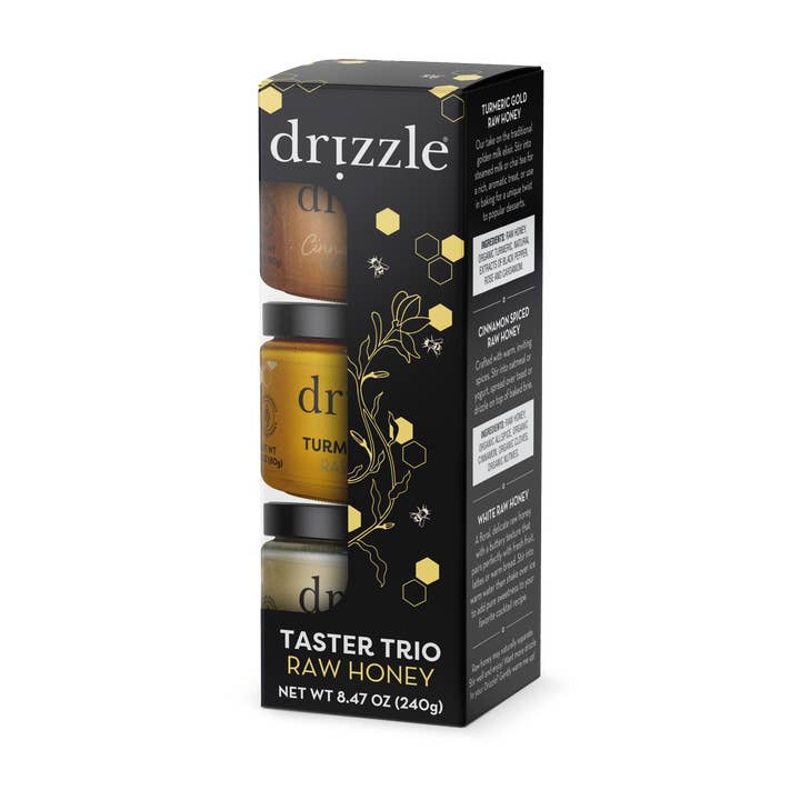 Drizzle Honey – Mel por atacado – Trio Degustação - (3 x 80 g)1