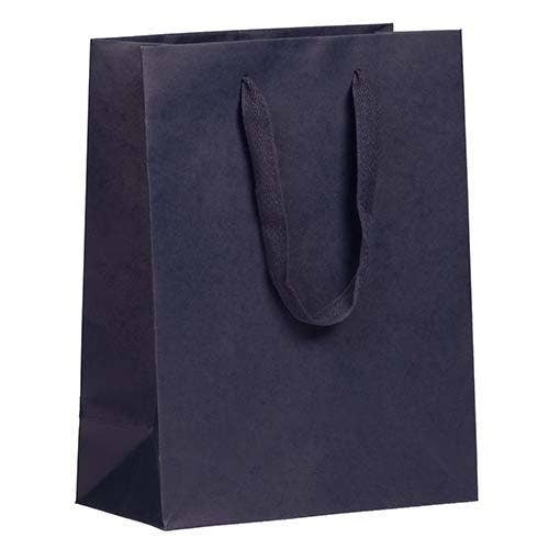 Kraft Gift Bags, Large, 10x13x5, Navy Blue Matte, 1PK for wholesale by JAM PAPER
